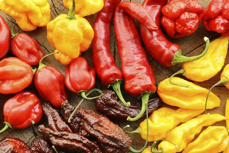 hot peppers